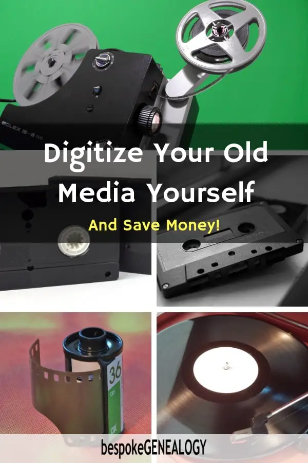 Digitize your old media yourself. Bespoke Genealogy
