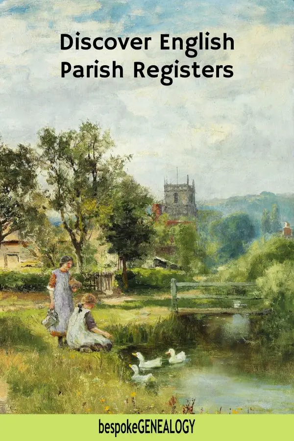 Discover English Parish Registers. Bespoke Genealogy