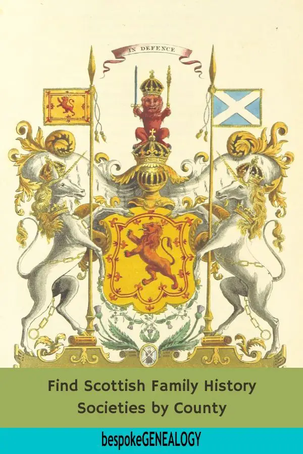 Find Scottish Family History Societies by County. Bespoke Genealogy