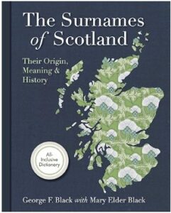 The Surnames of Scotland by George F Black book cover