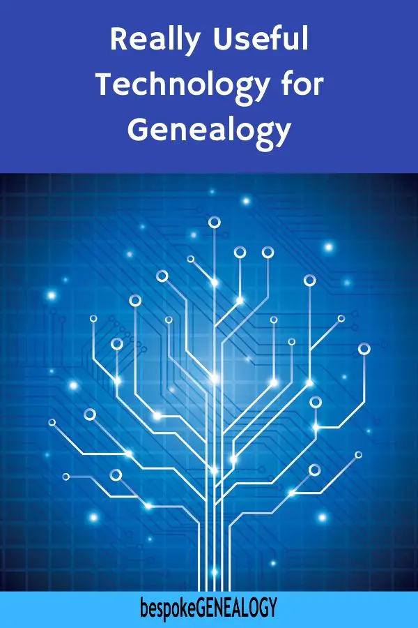 Really useful technology for genealogy. Bespoke Genealogy