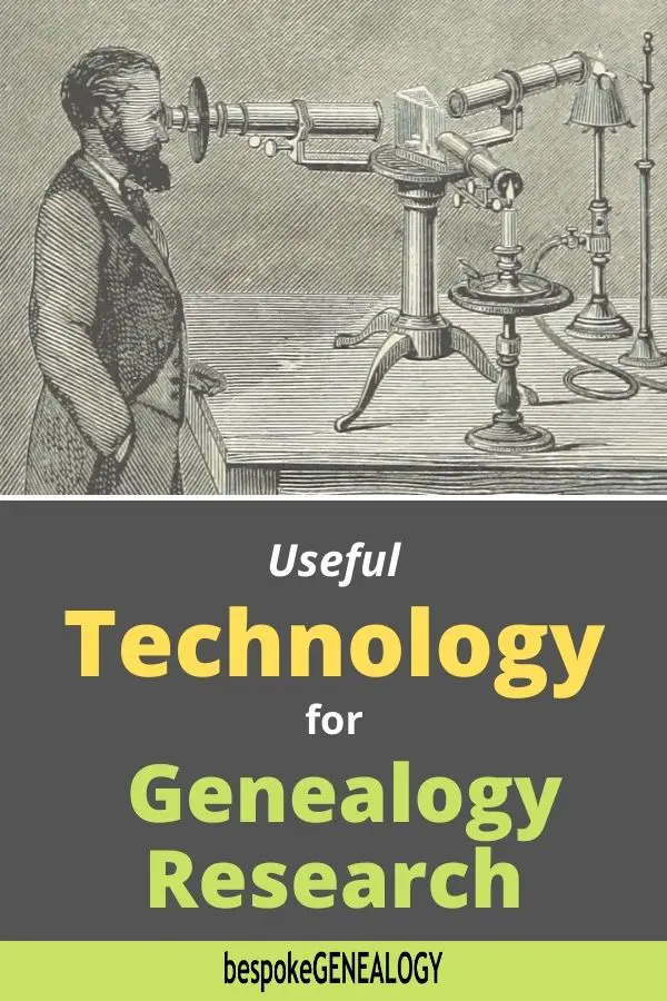 Useful technology for genealogy research. Bespoke Genealogy