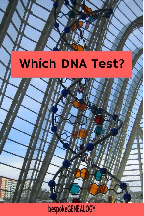 Which DNA test. Bespoke Genealogy