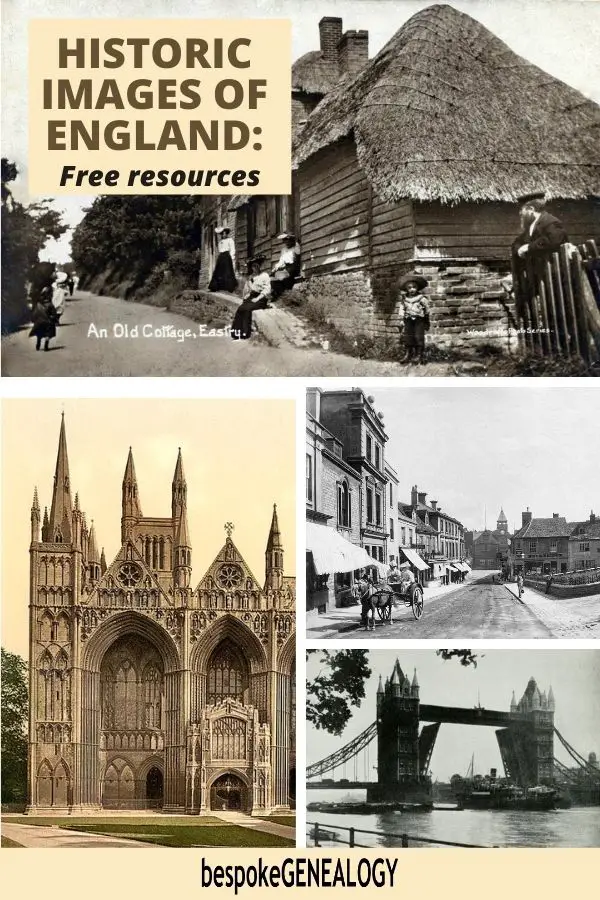 Historic images of England: Free resources. Bespoke Genealogy