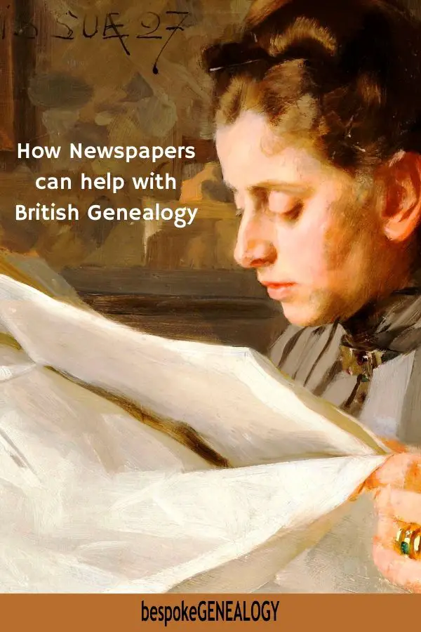 How newspapers can help with British genealogy. Bespoke Genealogy