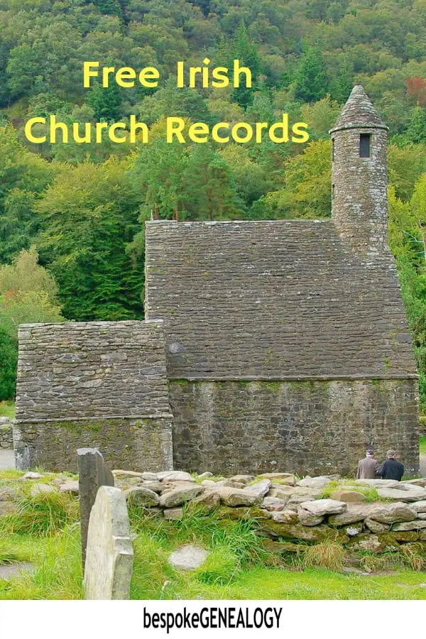 Free Irish Church Records. Bespoke Genealogy