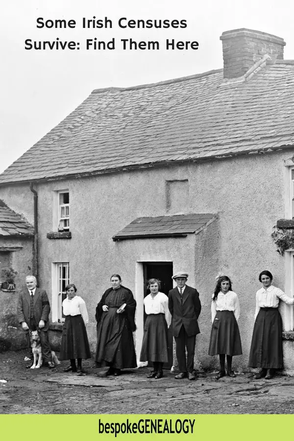 Some Irish censuses survive find them here. Bespoke Genealogy
