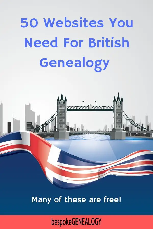50 websites you need for British Genealogy. Bespoke Genealogy