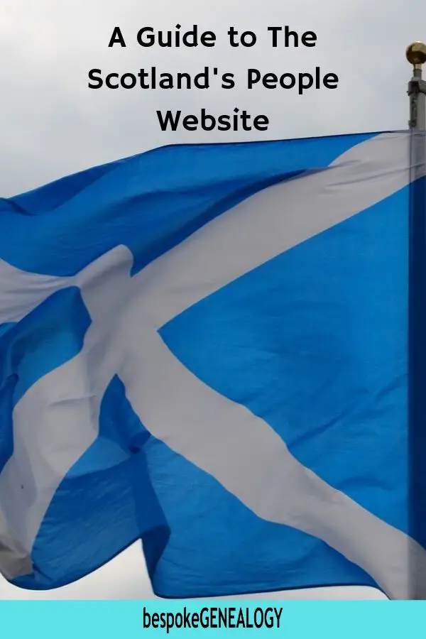 A guide to the Scotlands Peoples Website. Bespoke Genealogy