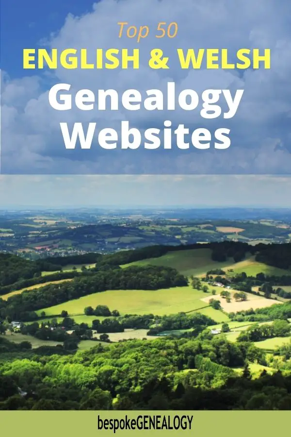 Top 50 English and welsh genealogy websites. Bespoke Genealogy