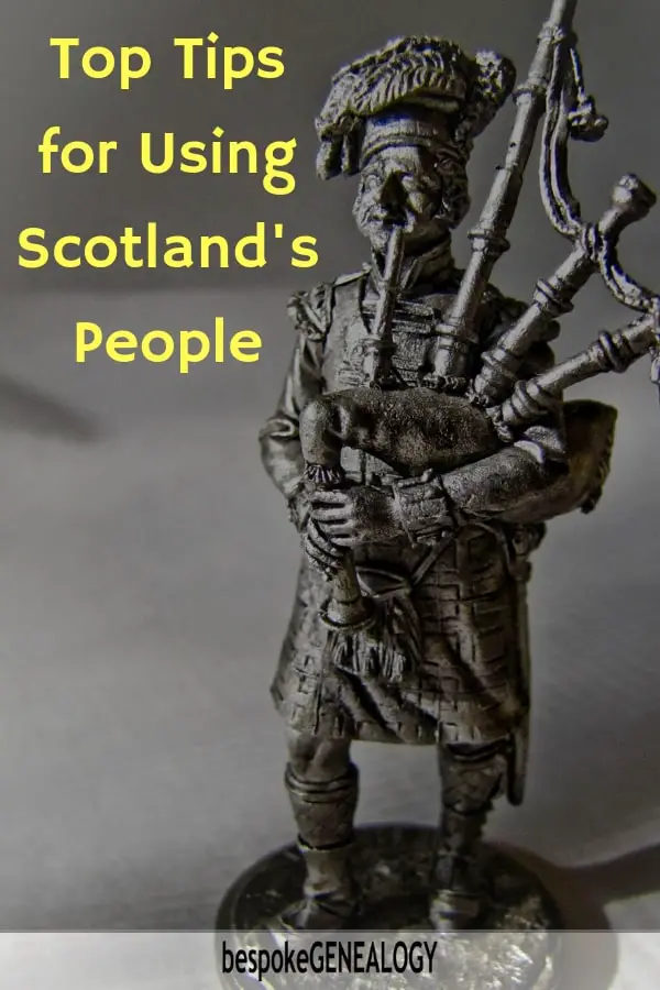 Top Tips for Using Scotland's People. Bespoke Genealogy