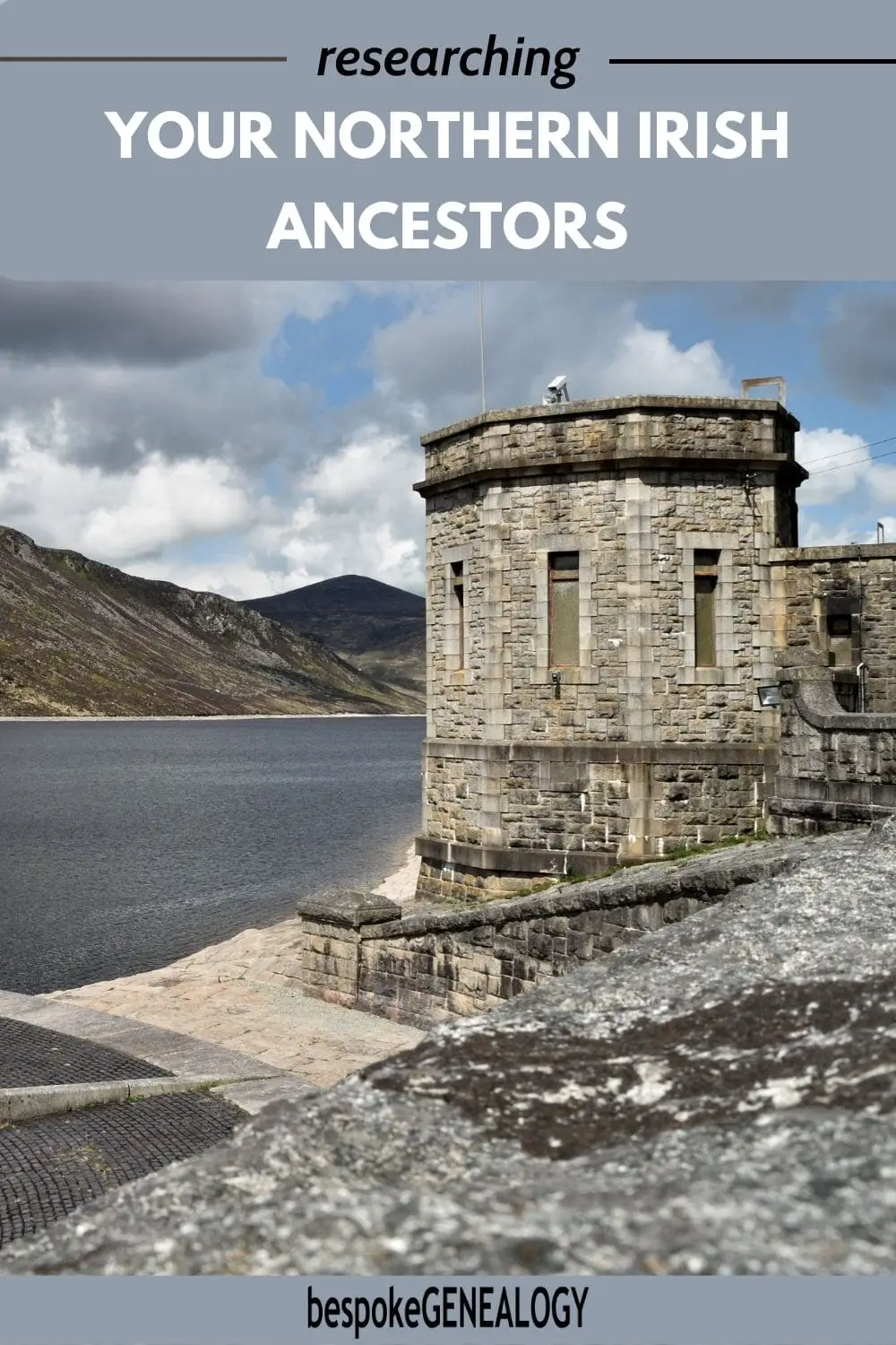 Researching your Northern Ireland ancestors. Photo of a remote reservoir in Northern Ireland.