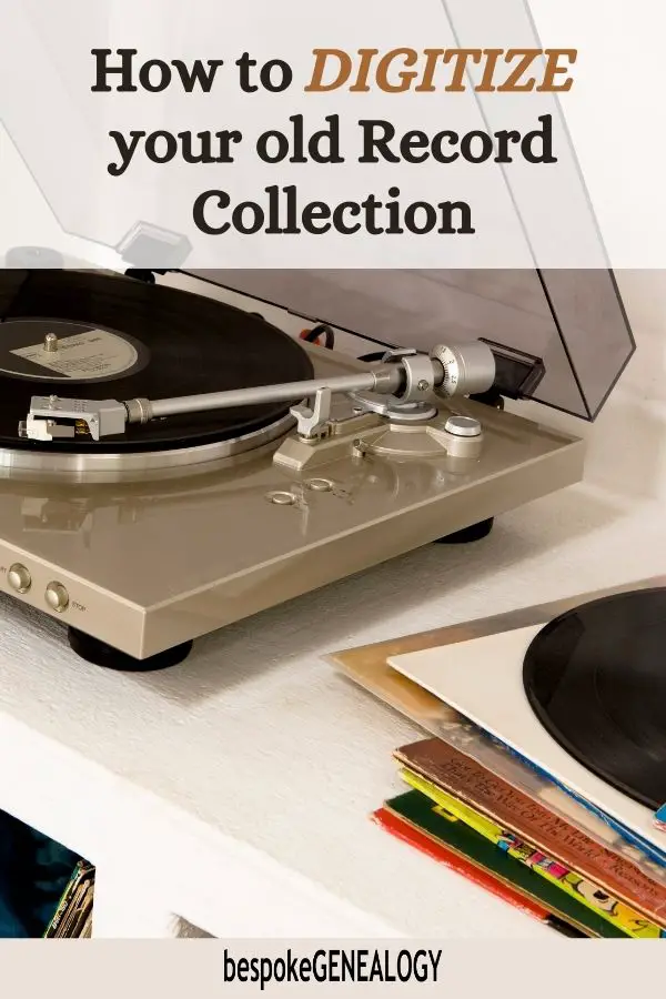 How to digitize your old record collection. Bespoke Genealogy