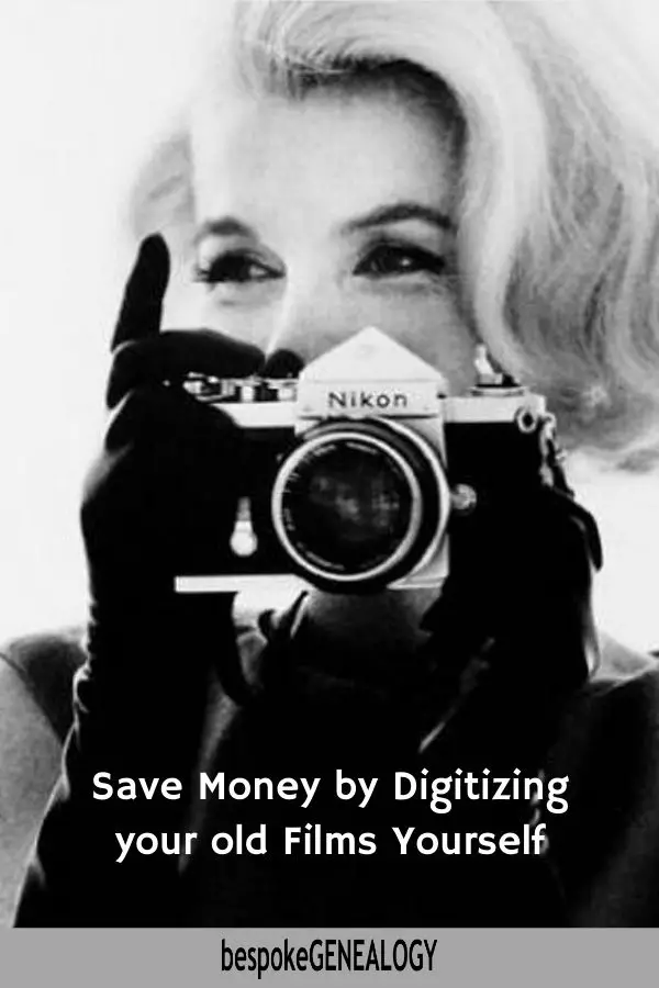 Save money by digitizing your old films yourself. Bespoke Genealogy