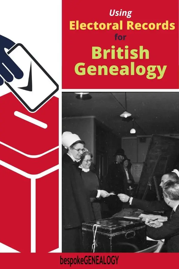 Using Electoral Records for British Genealogy. Bespoke Genealogy