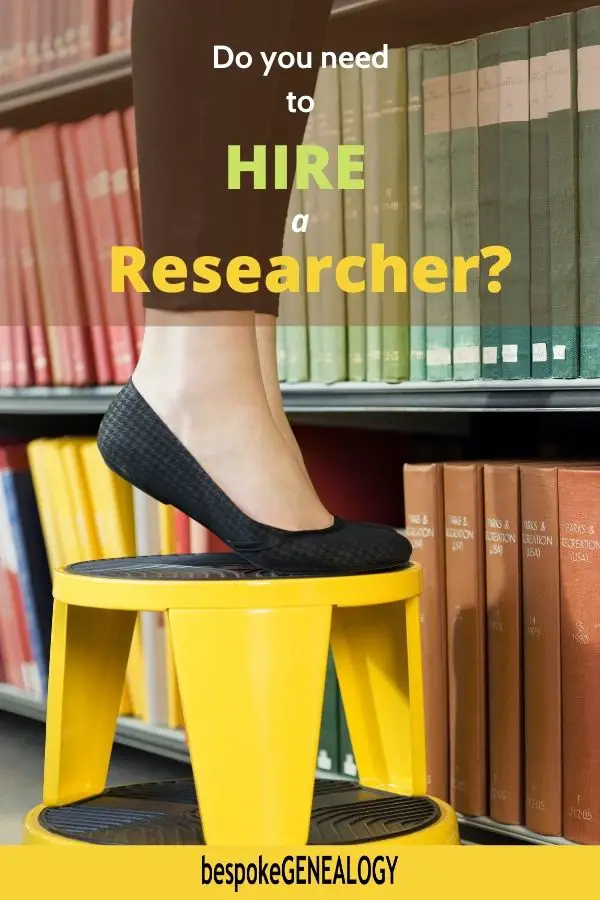 Do you need to hire a researcher. Bespoke Genealogy