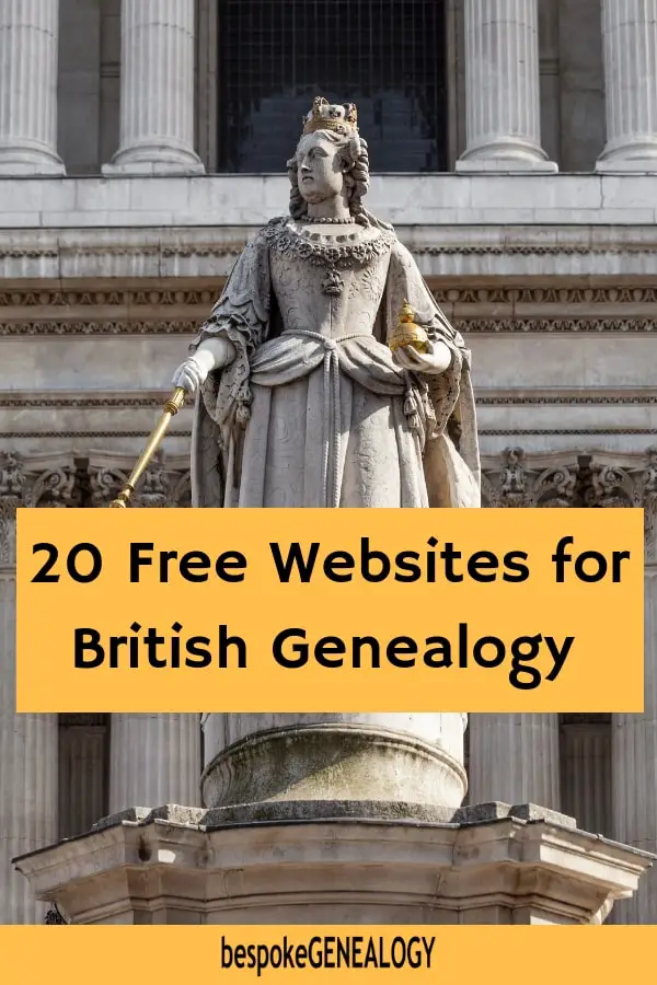 20 Free websites for British Genealogy
