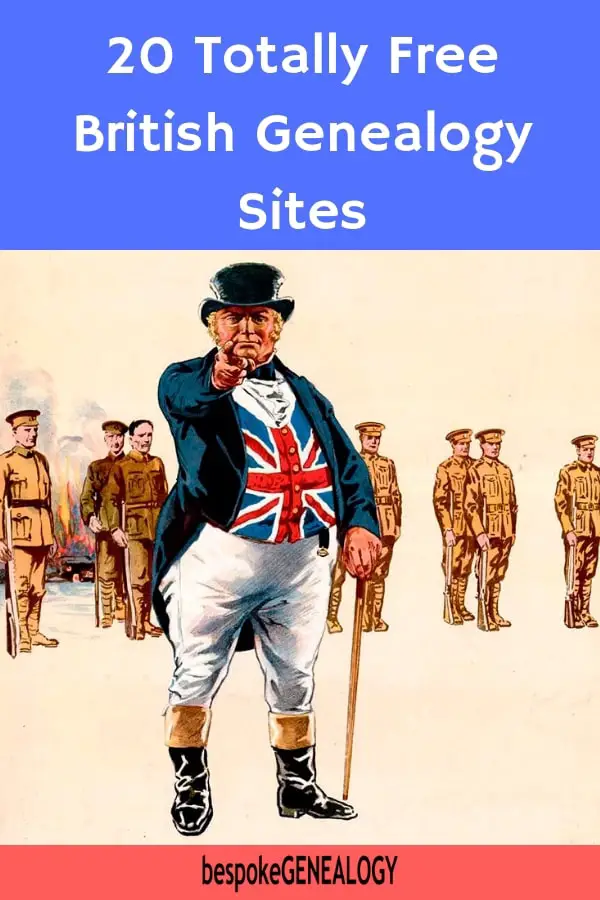 20 Totally Free British Genealogy Sites. bespoke Genealogy.