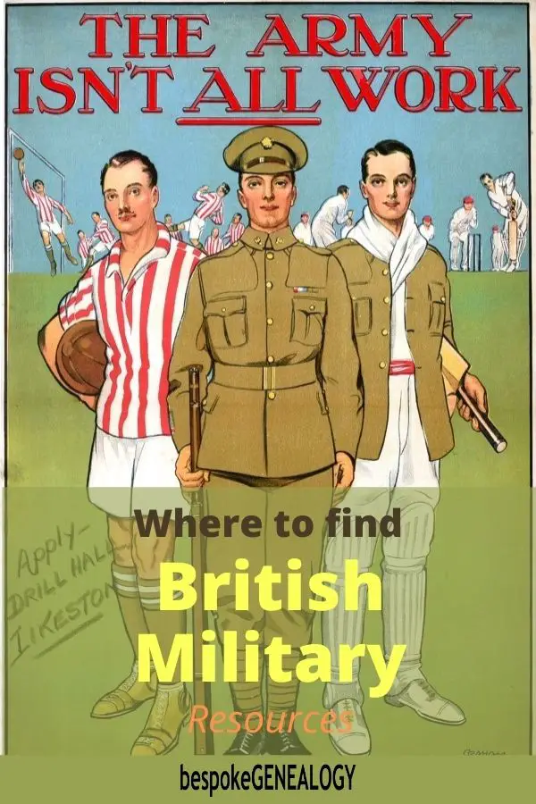 Where to find British military resources. Bespoke Genealogy