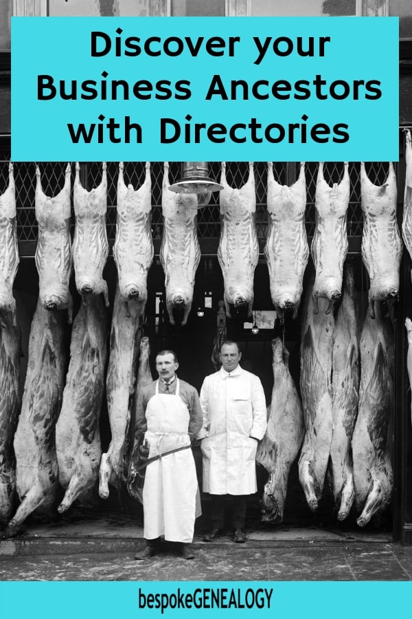 Discover your Business Ancestors with Directories. Bespoke Genealogy