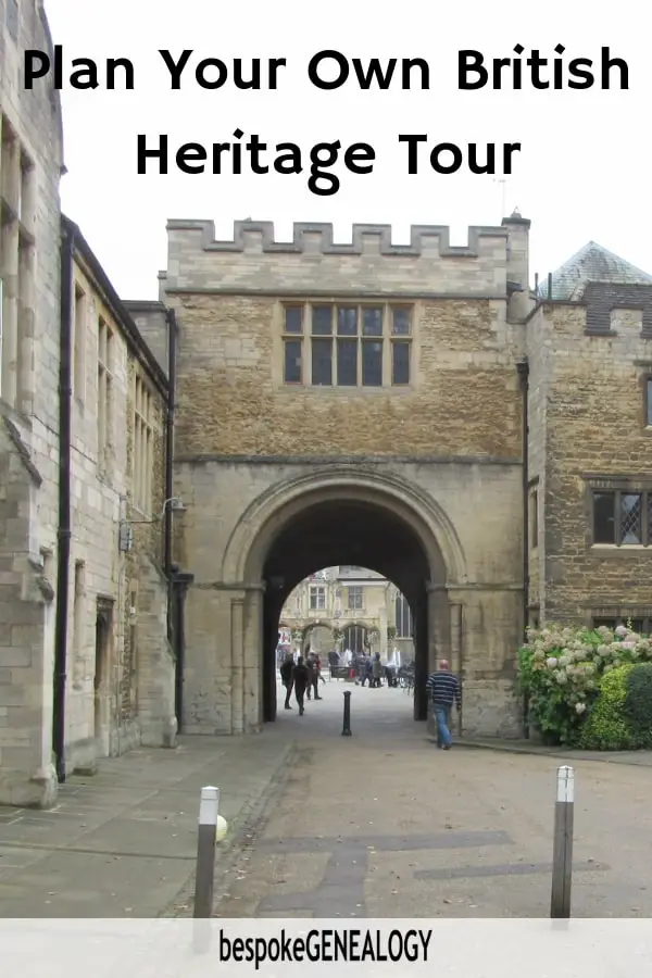 Plan your own British heritage Tour. Bespoke Genealogy
