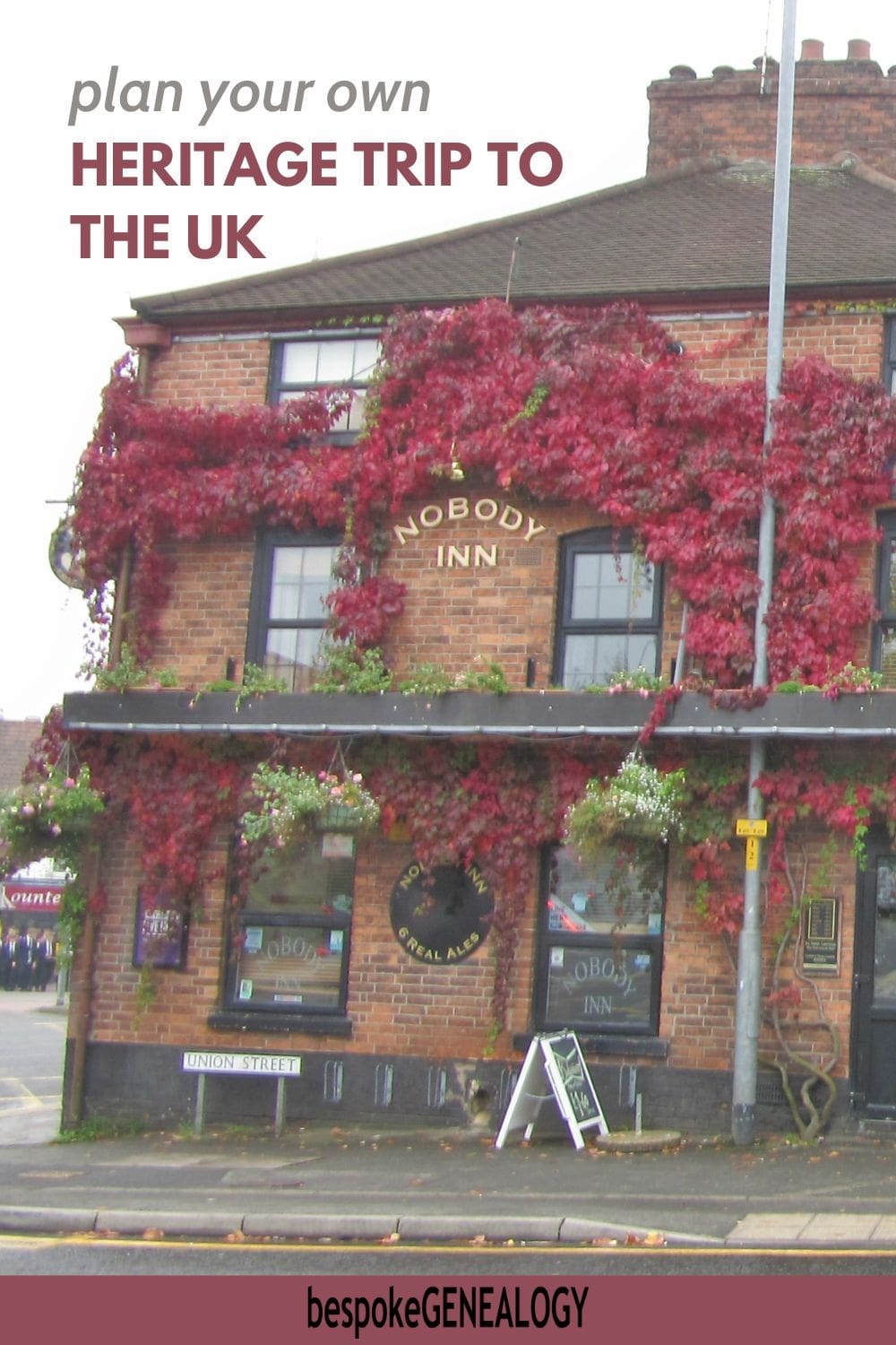 Plan your own heritage trip to the UK. Photo of the Nobody Inn, Grantham, UK.
