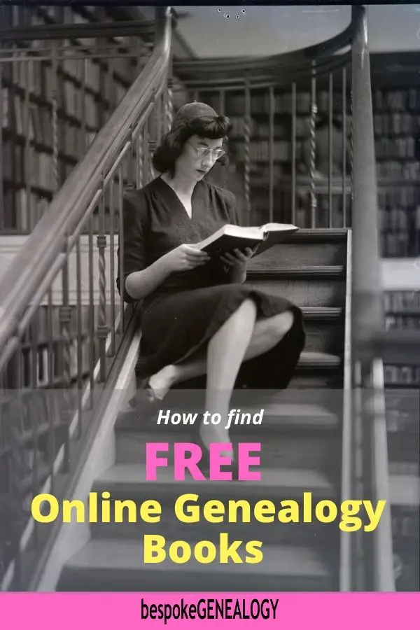 How to find free online genealogy books. Bespoke Genealogy
