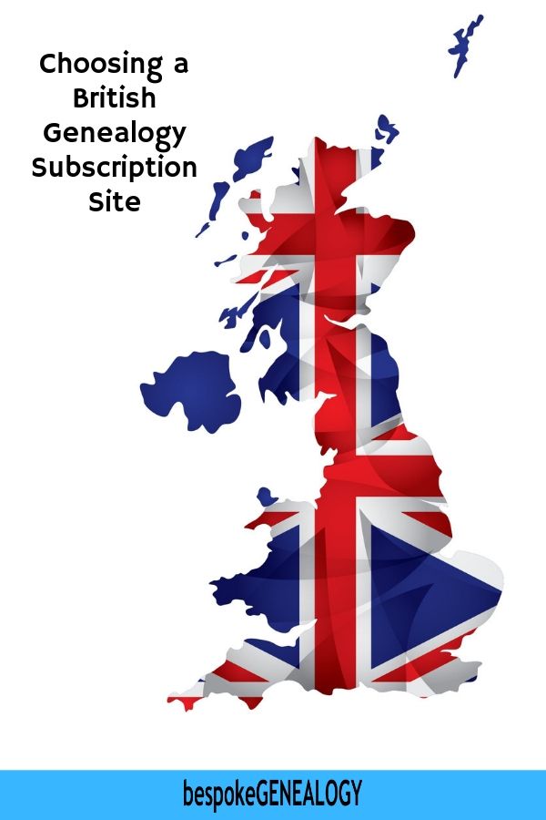 Choosing a British genealogy subscription site. Bespoke Genealogy