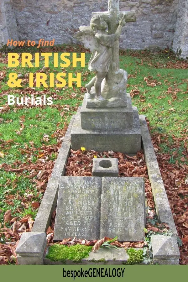 How to find British and Irish Burials. Bespoke Genealogy