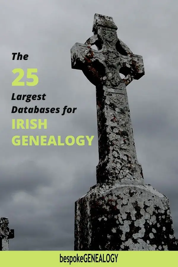 The 25 largest databases for Irish genealogy. Bespoke Genealogy