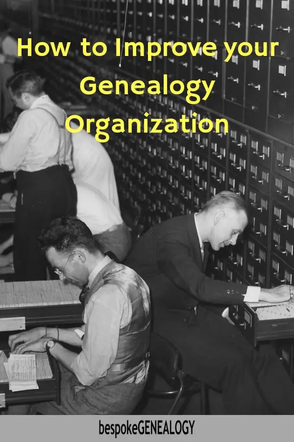 How to improve your genealogy organization. Bespoke Genealogy
