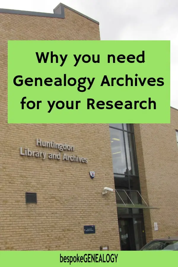 Why you need genealogy archives for your research. Bespoke Genealogy