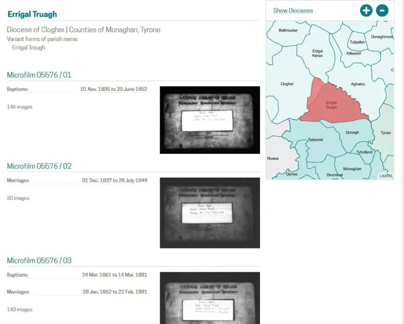 Using Free Irish Catholic Parish Records Bespoke Genealogy