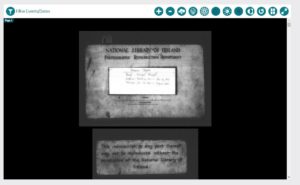 NLI Viewing Screen. Bespoke Genealogy