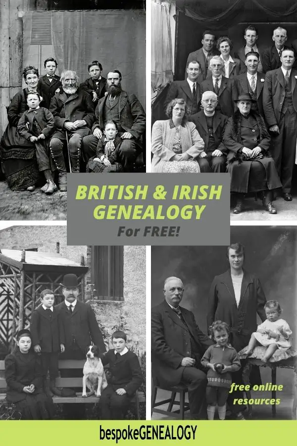 British and Irish genealogy for free. Bespoke Genealogy