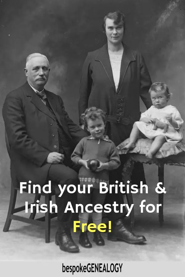 Find your British and Irish ancestry for free. Bespoke Genealogy