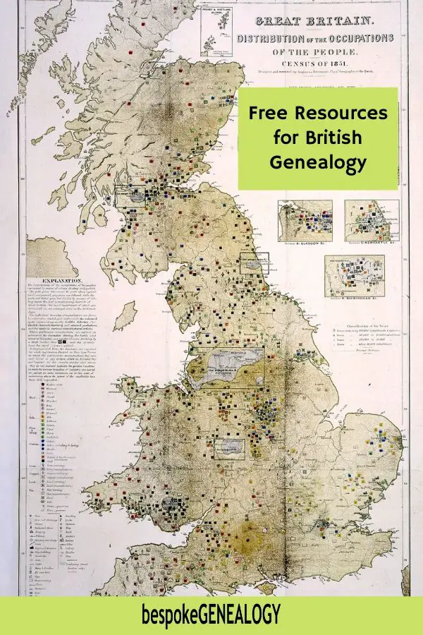 Free resources for British Genealogy. Bespoke Genealogy