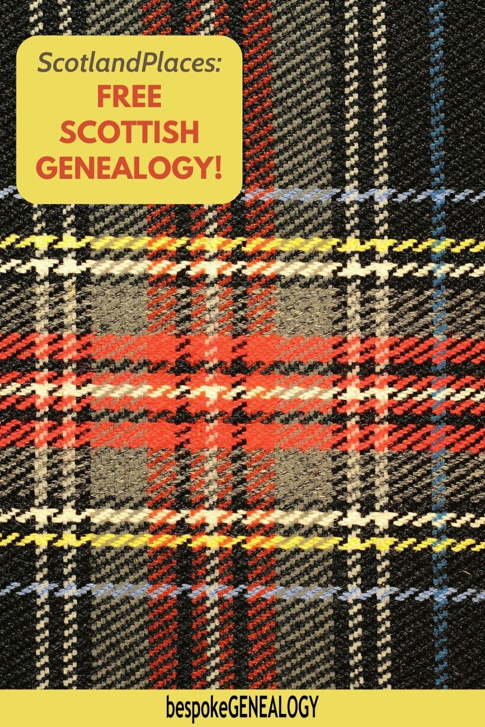ScotlandsPlaces: Free Scottish genealogy. Photo of some Scottish tartan fabric