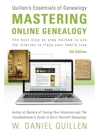 Mastering Online Genealogy by W Daniel Quillen book cover