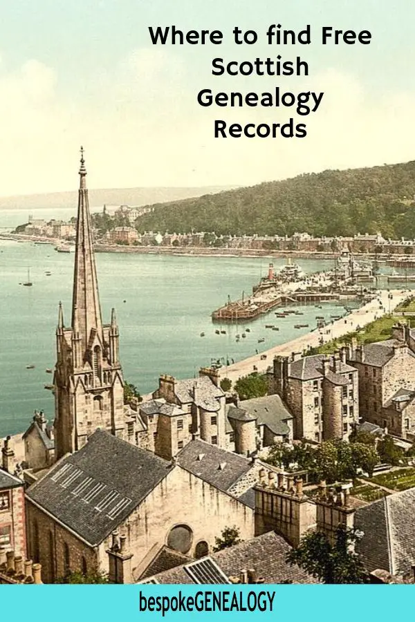 Where to find free Scottish Genealogy records. Bespoke Genealogy