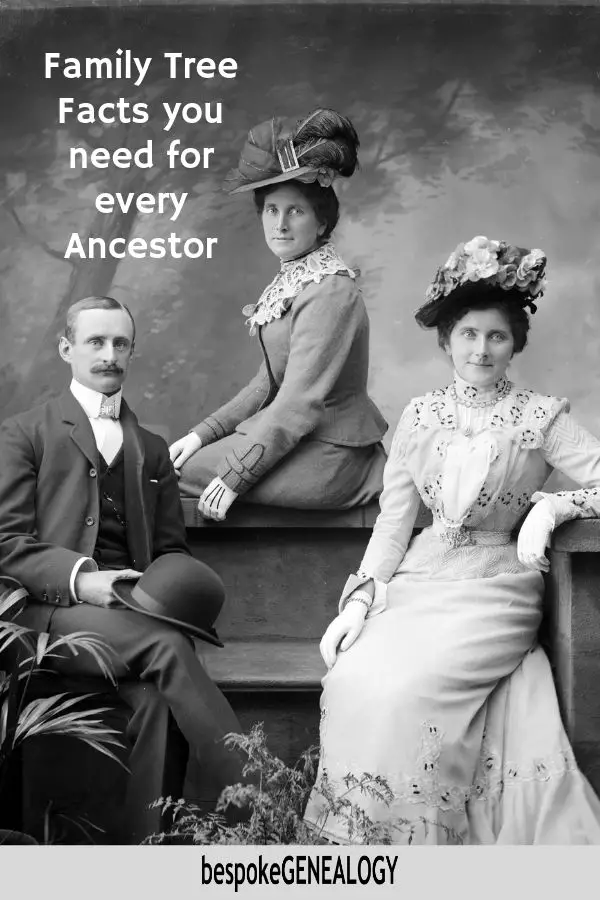 Family Tree Facts you need for every ancestor. Bespoke Genealogy