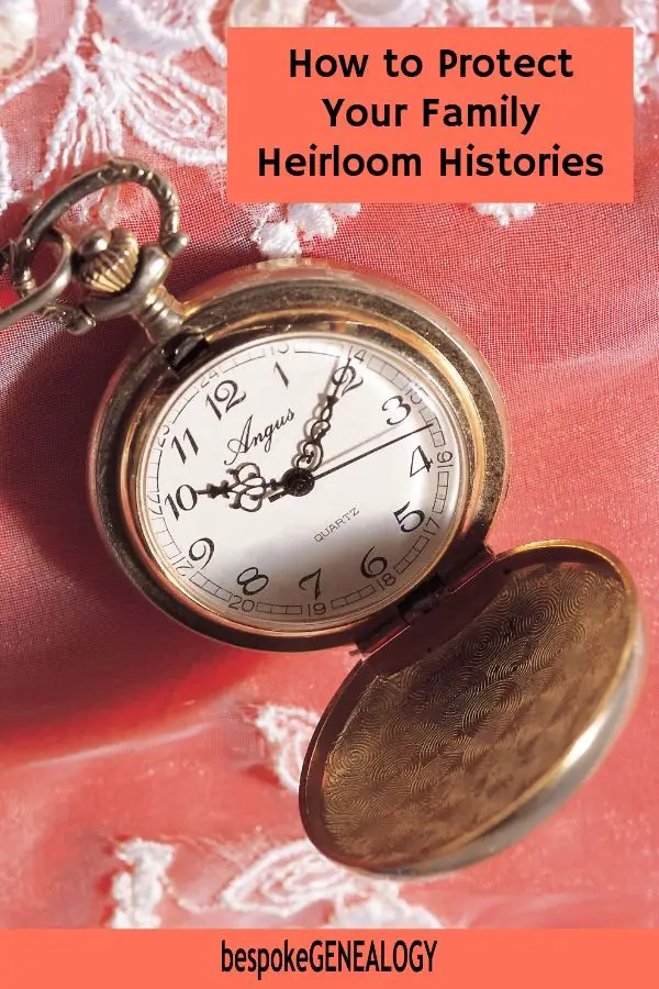 How to protect your family heirloom histories. Bespoke Genealogy