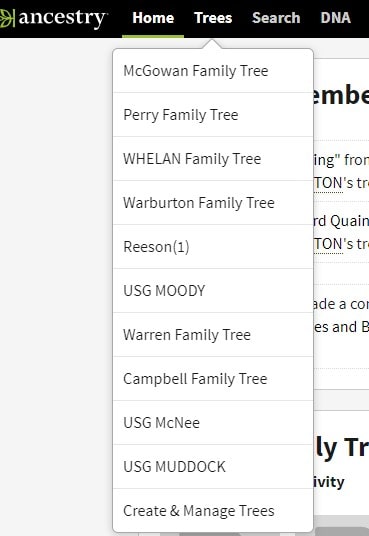 Ancestry Create and Manage Trees. Bespoke Genealogy