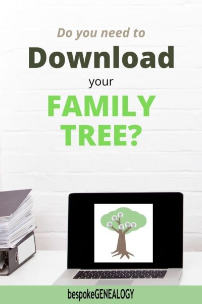 How to Download an Online Tree - Bespoke Genealogy