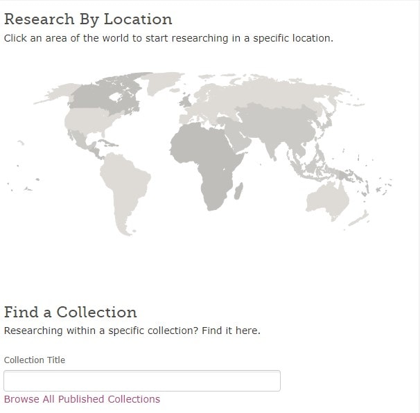 FamilySearch Research by Location. Bespoke Genealogy