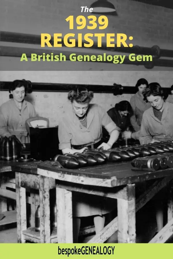 The 1939 Register a British genealogy gem. Bespoke Genealogy