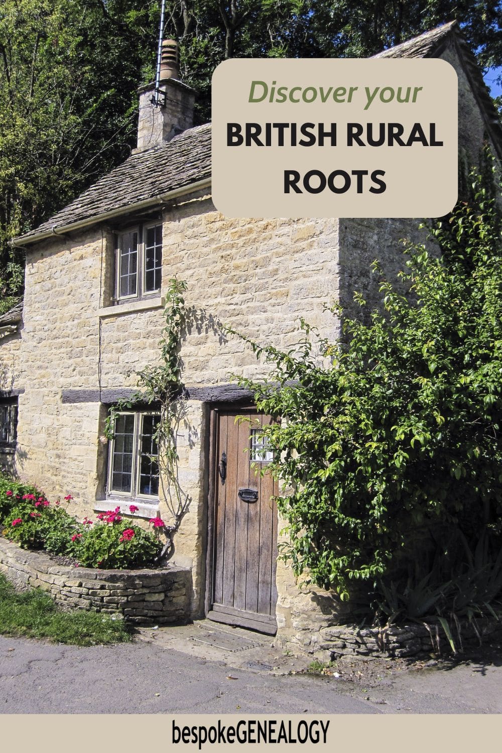 Discover your British rural roots. Photo of a small English cottage.