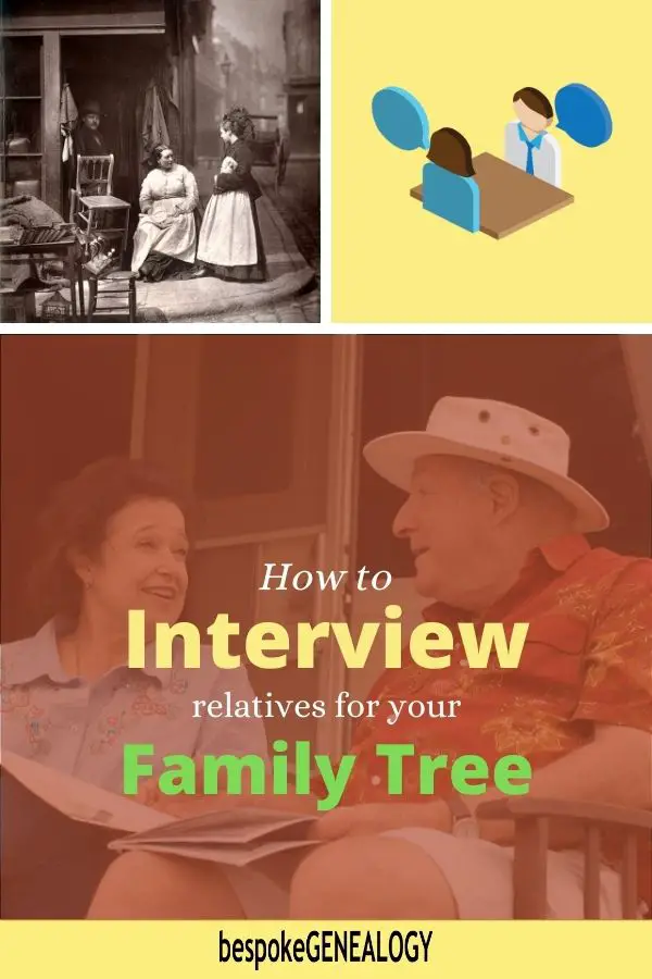 How to interview relatives for your family tree. Bespoke Genealogy