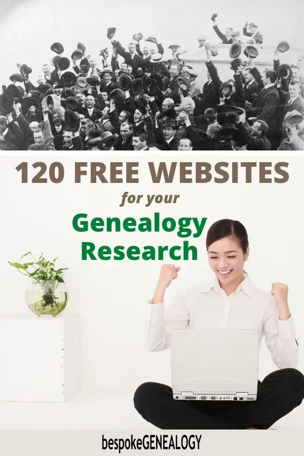 120 Free Websites for your Genealogy Research. Bespoke Genealogy