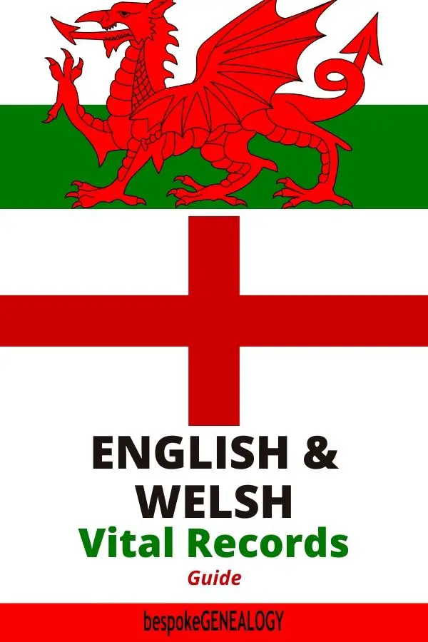 English and Welsh Vital Records Guide. Bespoke Genealogy